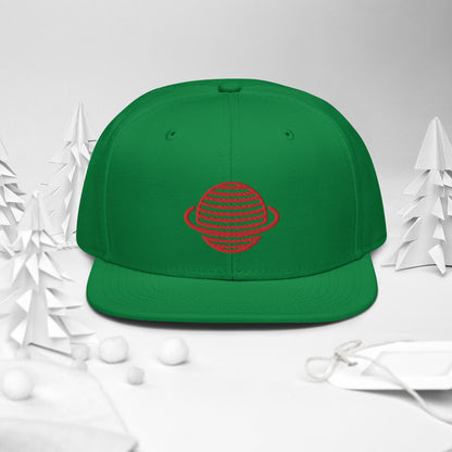 Saturn Snapback Hat (Red)
