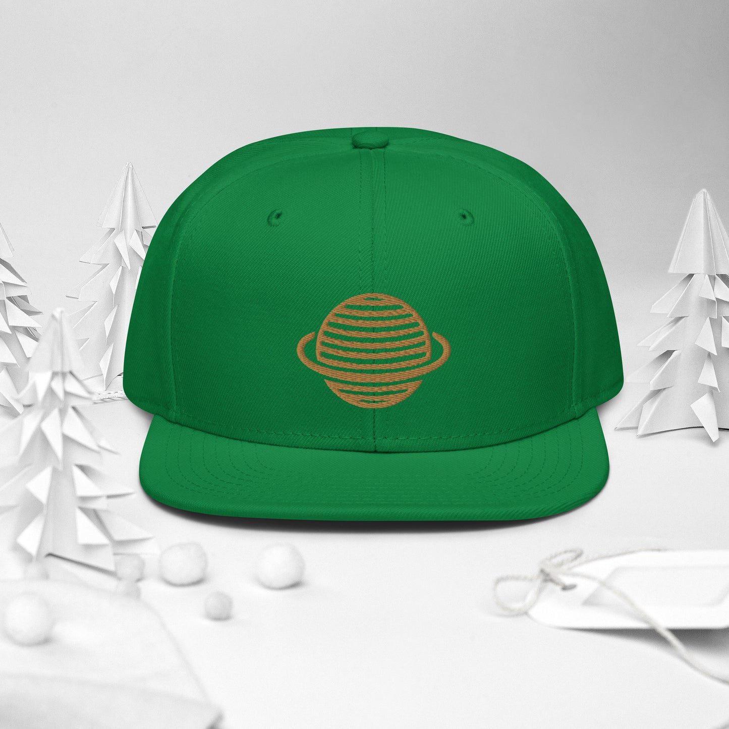 Saturn Snapback Hat (Gold)