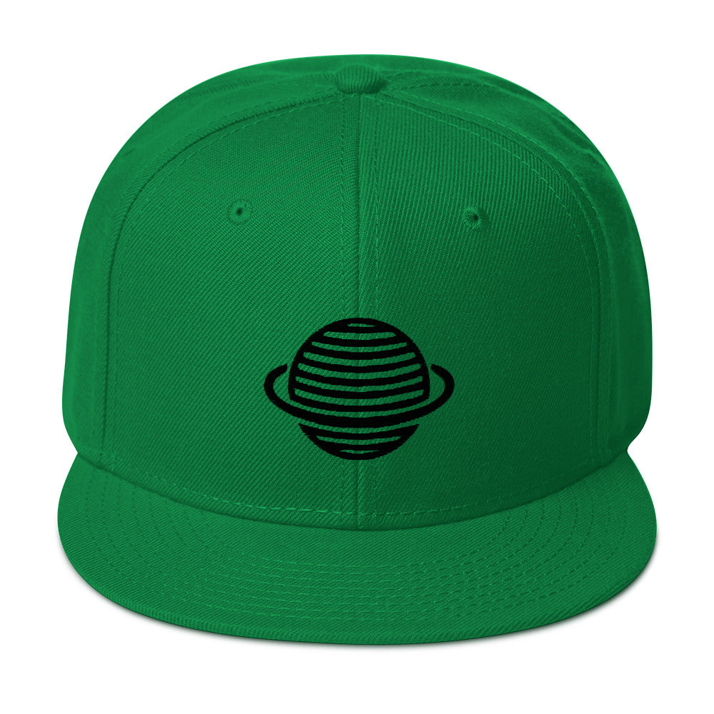 Saturn Snapback Hat (Black)