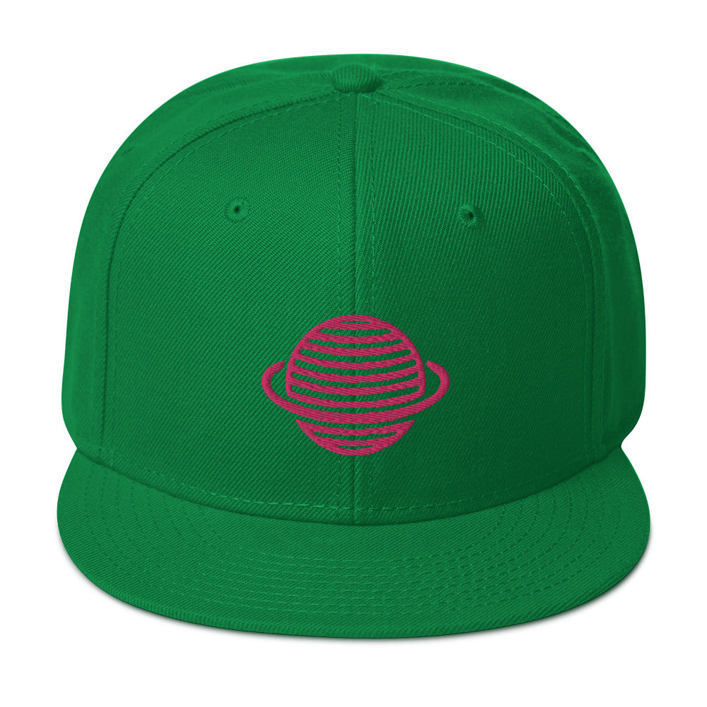 Saturn Snapback Hat (Pink)