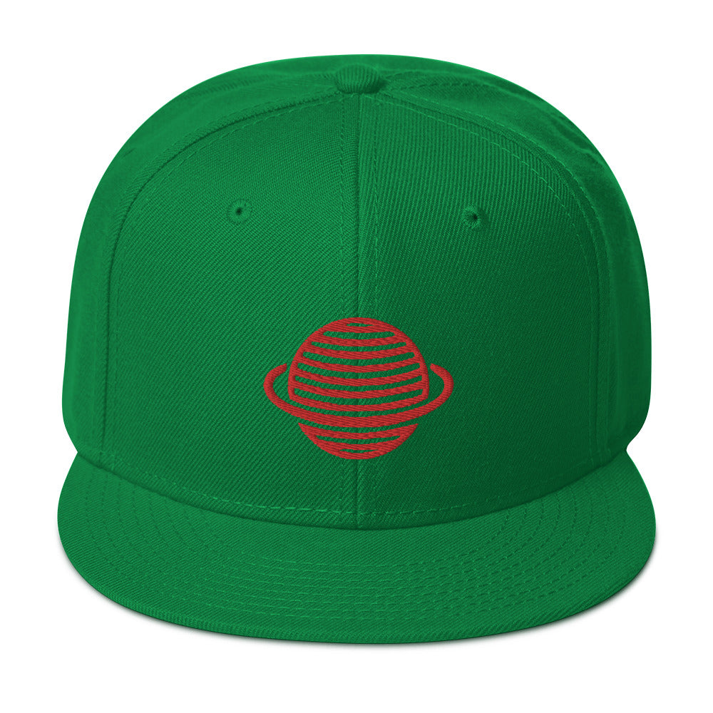 Saturn Snapback Hat (Red)