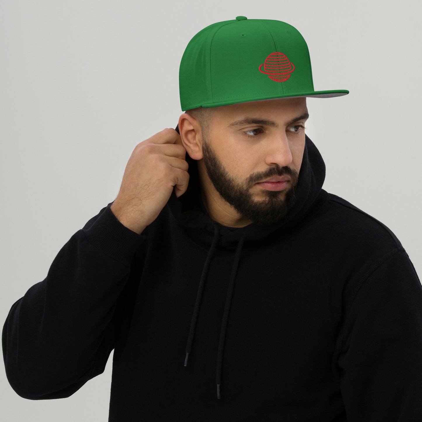 Saturn Snapback Hat (Red)