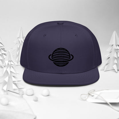 Saturn Snapback Hat (Black)