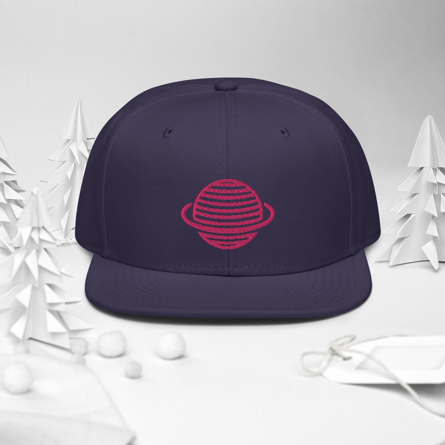 Saturn Snapback Hat (Pink)