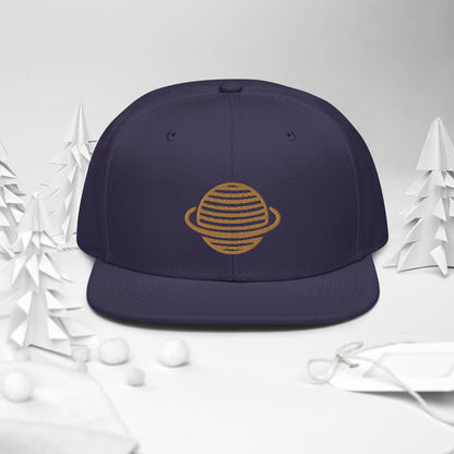 Saturn Snapback Hat (Gold)