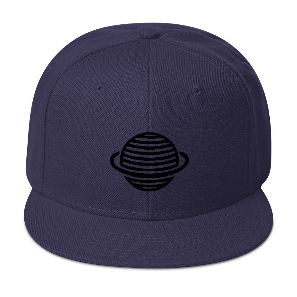 Saturn Snapback Hat (Black)