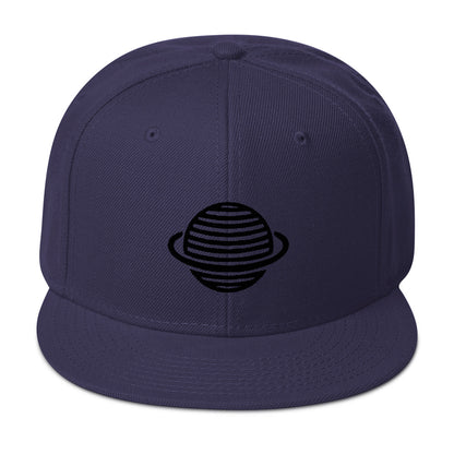 Saturn Snapback Hat (Black)