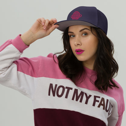 Saturn Snapback Hat (Pink)
