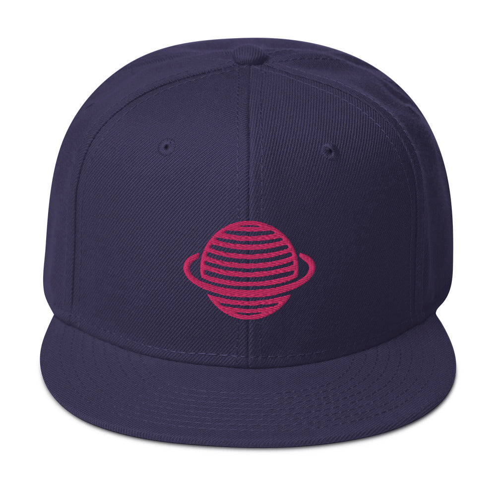 Saturn Snapback Hat (Pink)