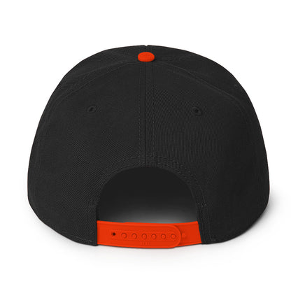 Feather Snapback Hat (Orange)