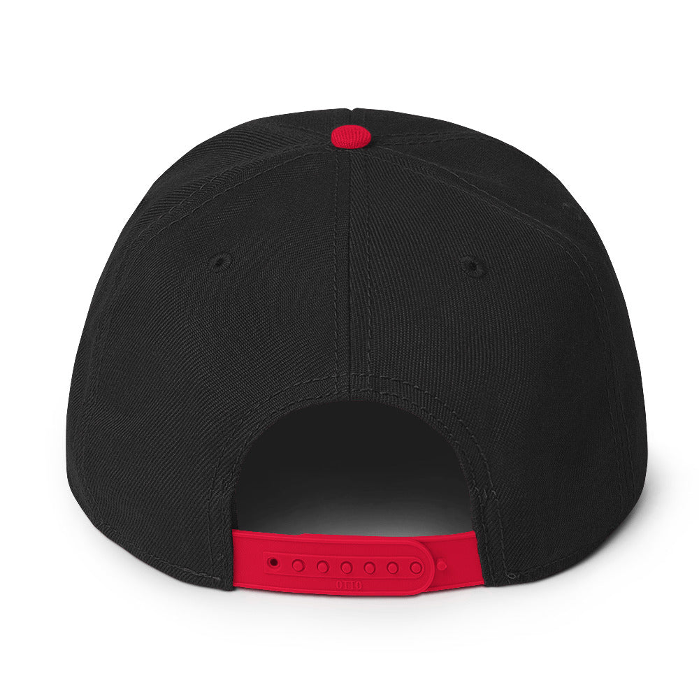 Feather Snapback Hat (White)