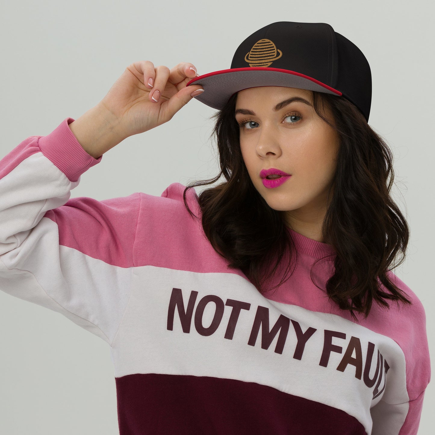 Saturn Snapback Hat (Gold)