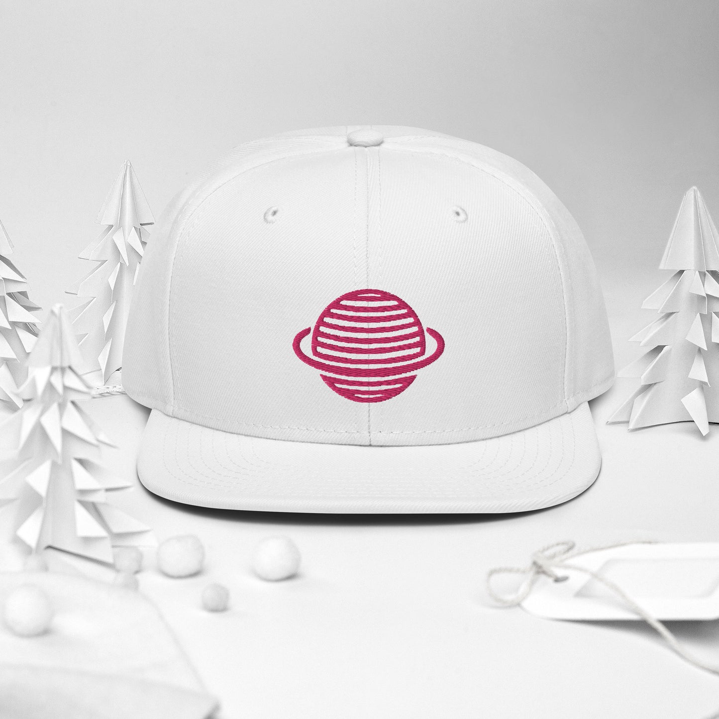 Saturn Snapback Hat (Pink)