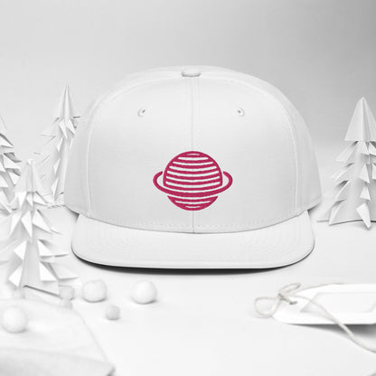 Saturn Snapback Hat (Pink)