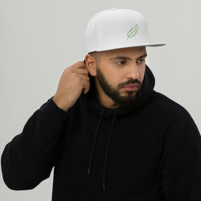 Feather Snapback Hat (Lime)