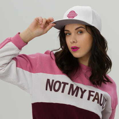 Saturn Snapback Hat (Pink)