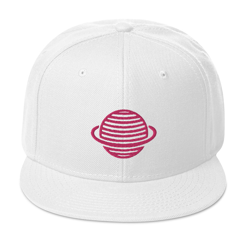 Saturn Snapback Hat (Pink)