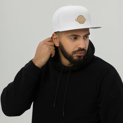 Saturn Snapback Hat (Gold)