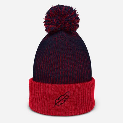 Feather Pom-Pom 2 Tone (Black)