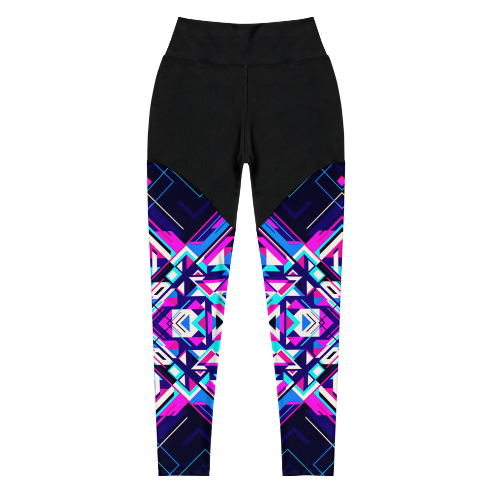 Aztec Pink 4 Sports Leggings