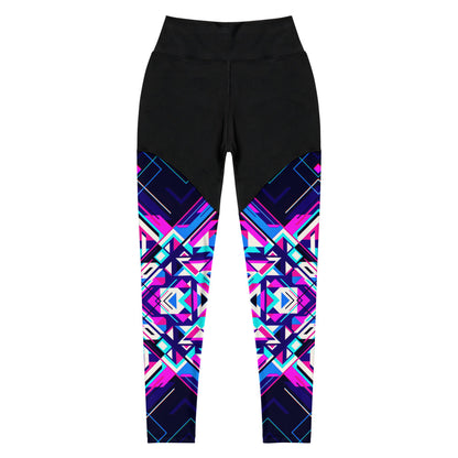 Aztec Pink 4 Sports Leggings