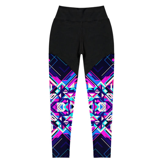 Aztec Pink 4 Sports Leggings