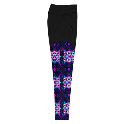 Aztec Pink 5 Sports Leggings