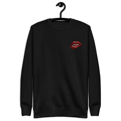 Lips Unisex Fleece Pullover