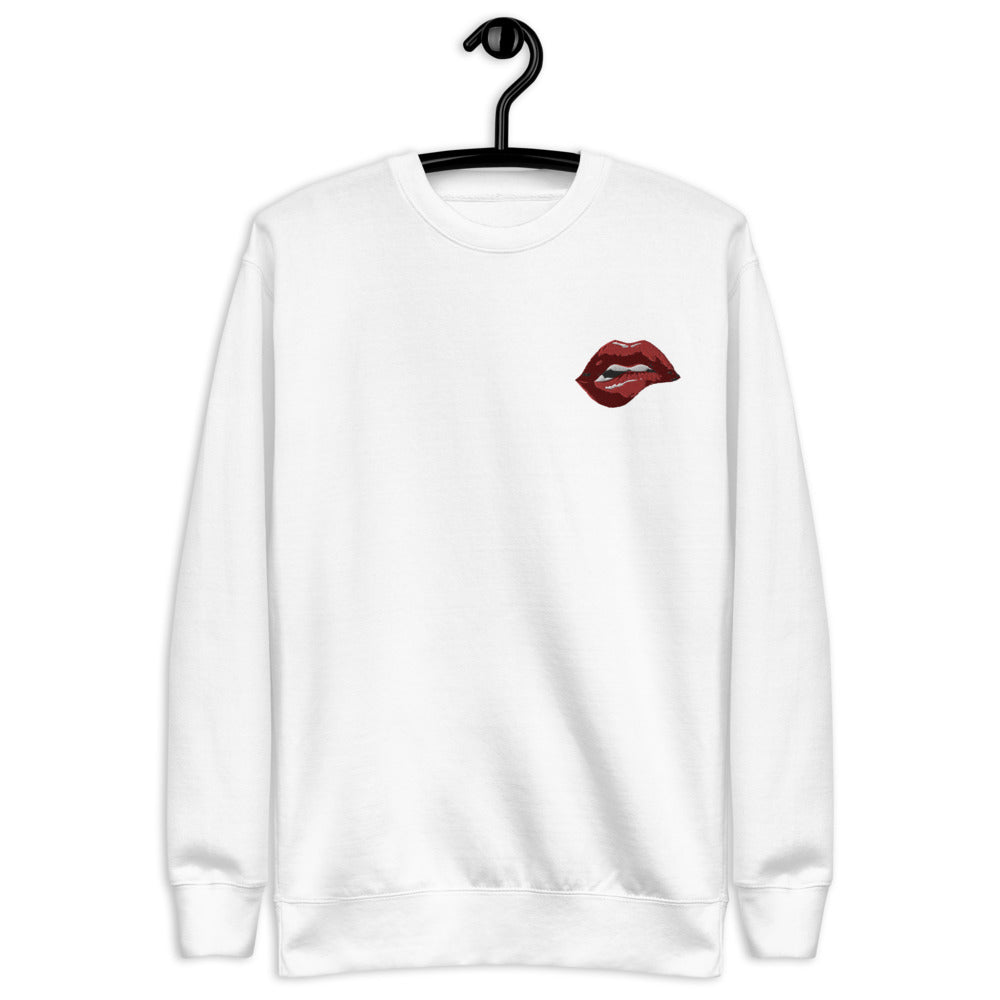 Lips Unisex Fleece Pullover