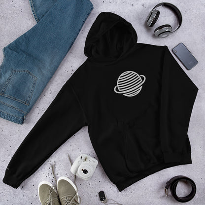 Saturn Unisex Hoodie (White)