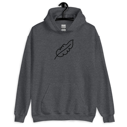 Feather Unisex Hoodie (Black)