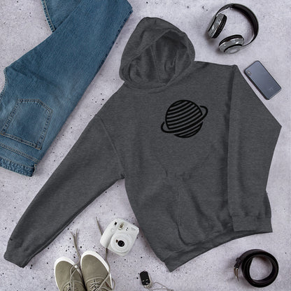 Saturn Unisex Hoodie (Black)