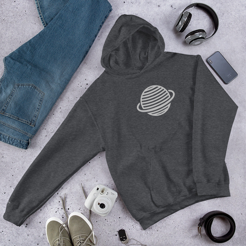 Saturn Unisex Hoodie (White)