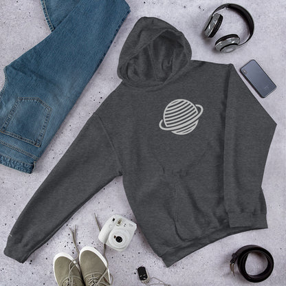 Saturn Unisex Hoodie (White)
