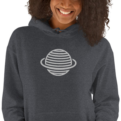 Saturn Unisex Hoodie (White)