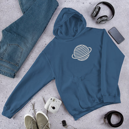 Saturn Unisex Hoodie (White)