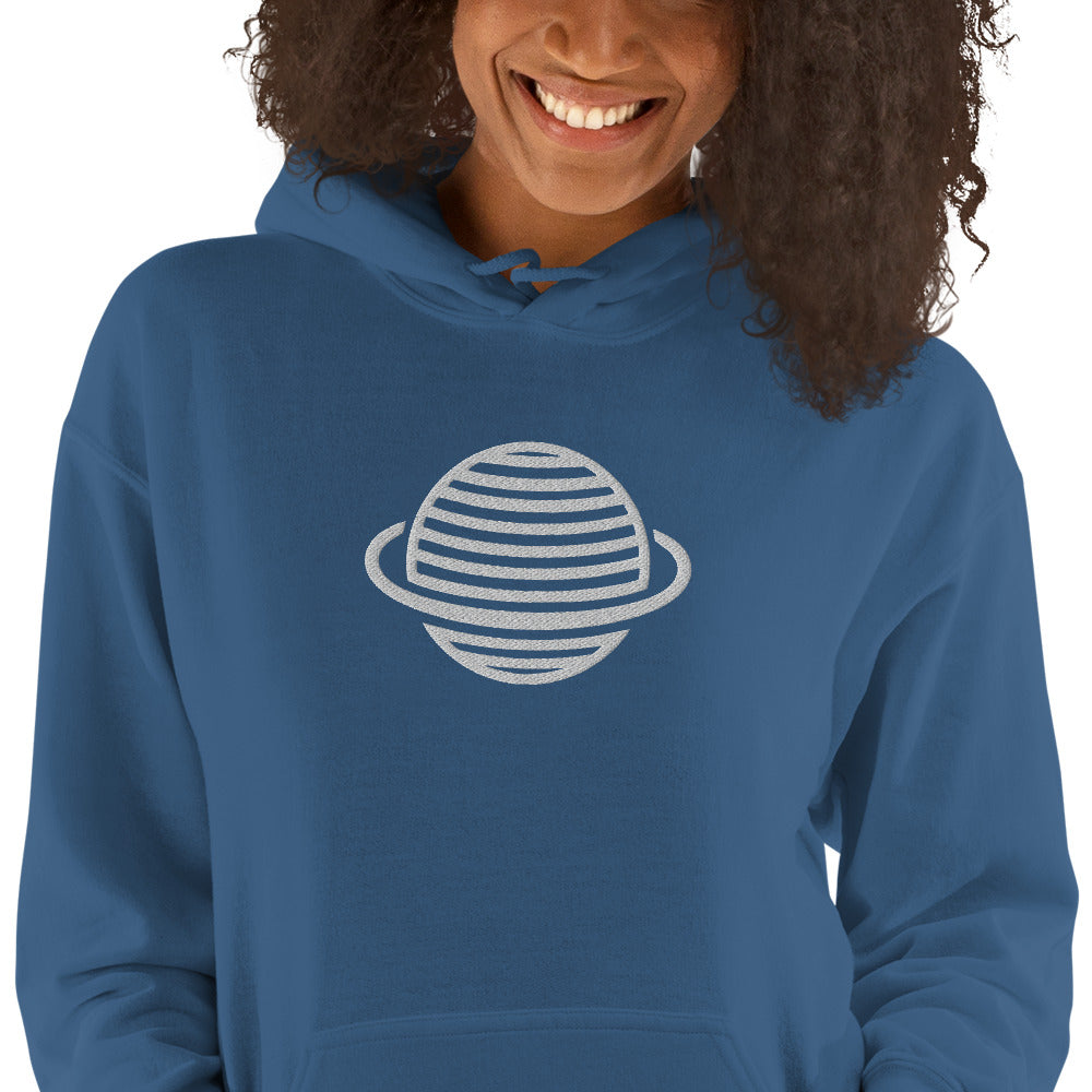Saturn Unisex Hoodie (White)
