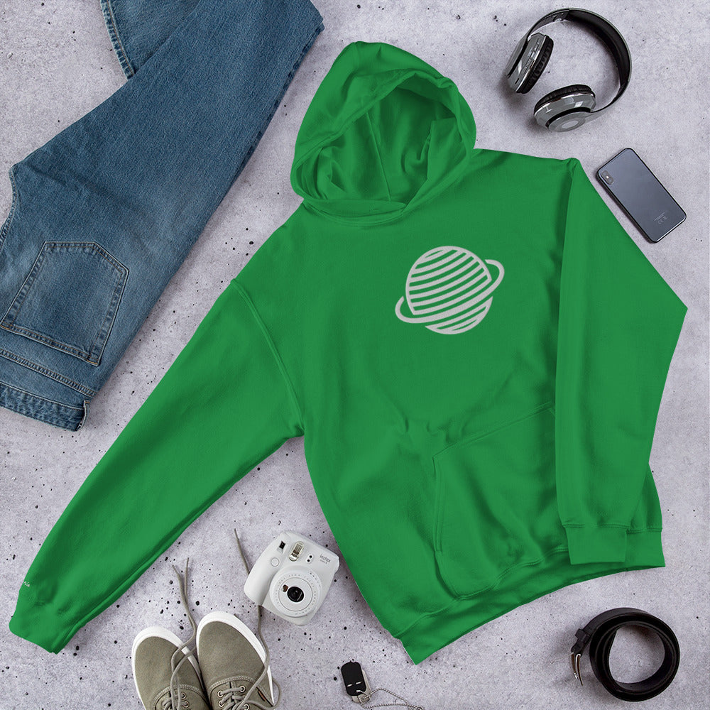 Saturn Unisex Hoodie (White)