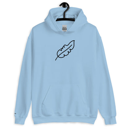 Feather Unisex Hoodie (Black)