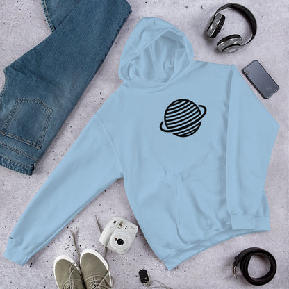 Saturn Unisex Hoodie (Black)