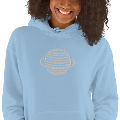 Saturn Unisex Hoodie (White)
