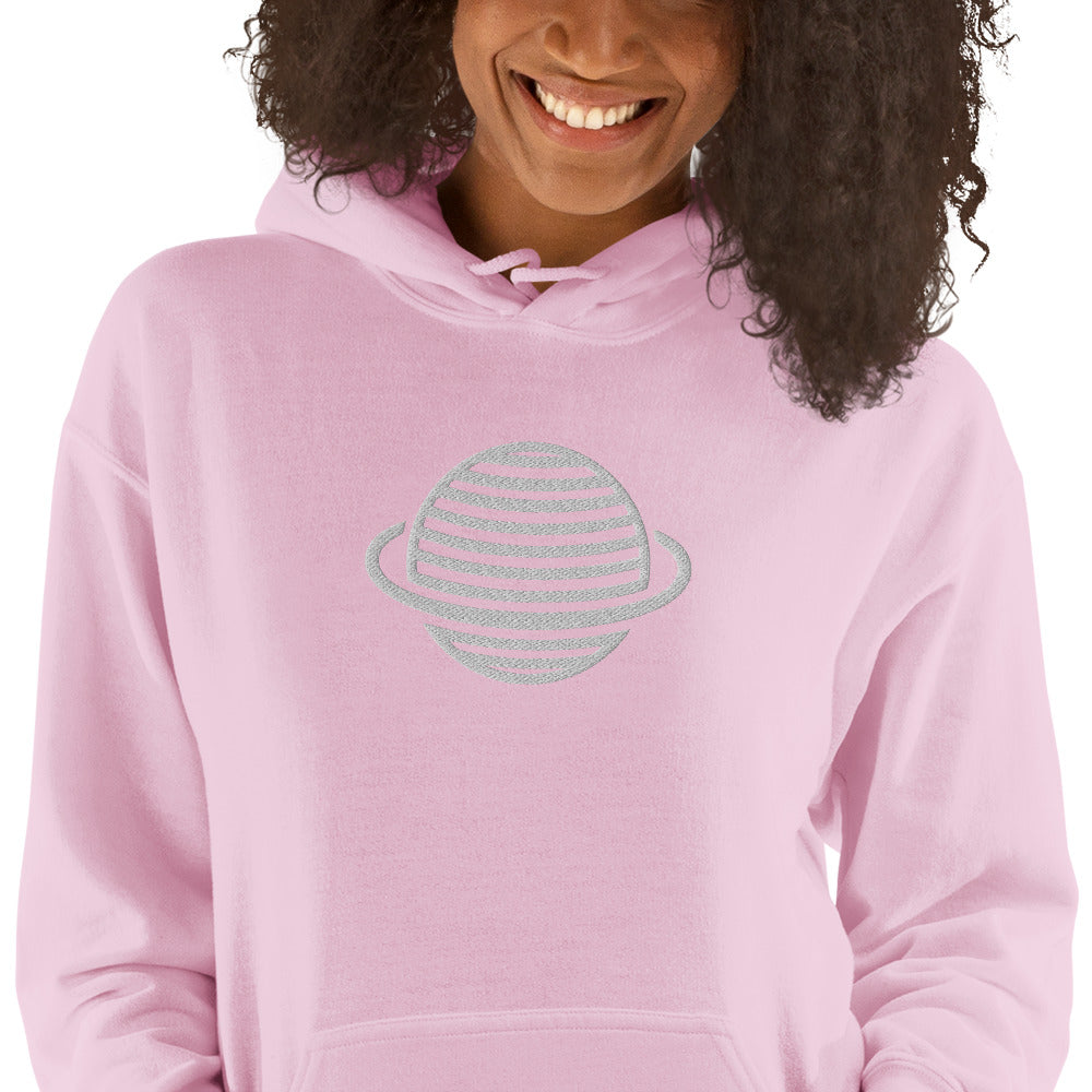 Saturn Unisex Hoodie (White)