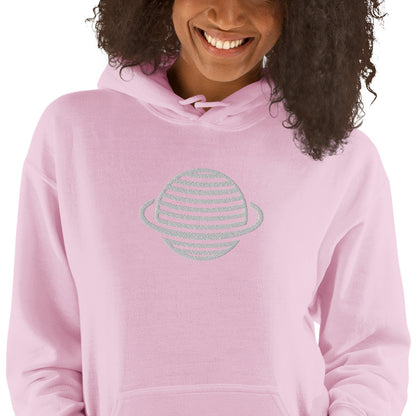 Saturn Unisex Hoodie (White)