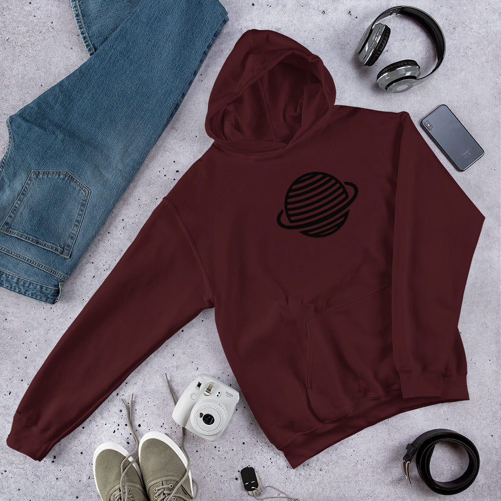 Saturn Unisex Hoodie (Black)