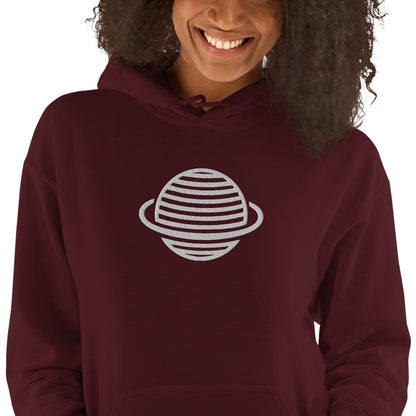 Saturn Unisex Hoodie (White)