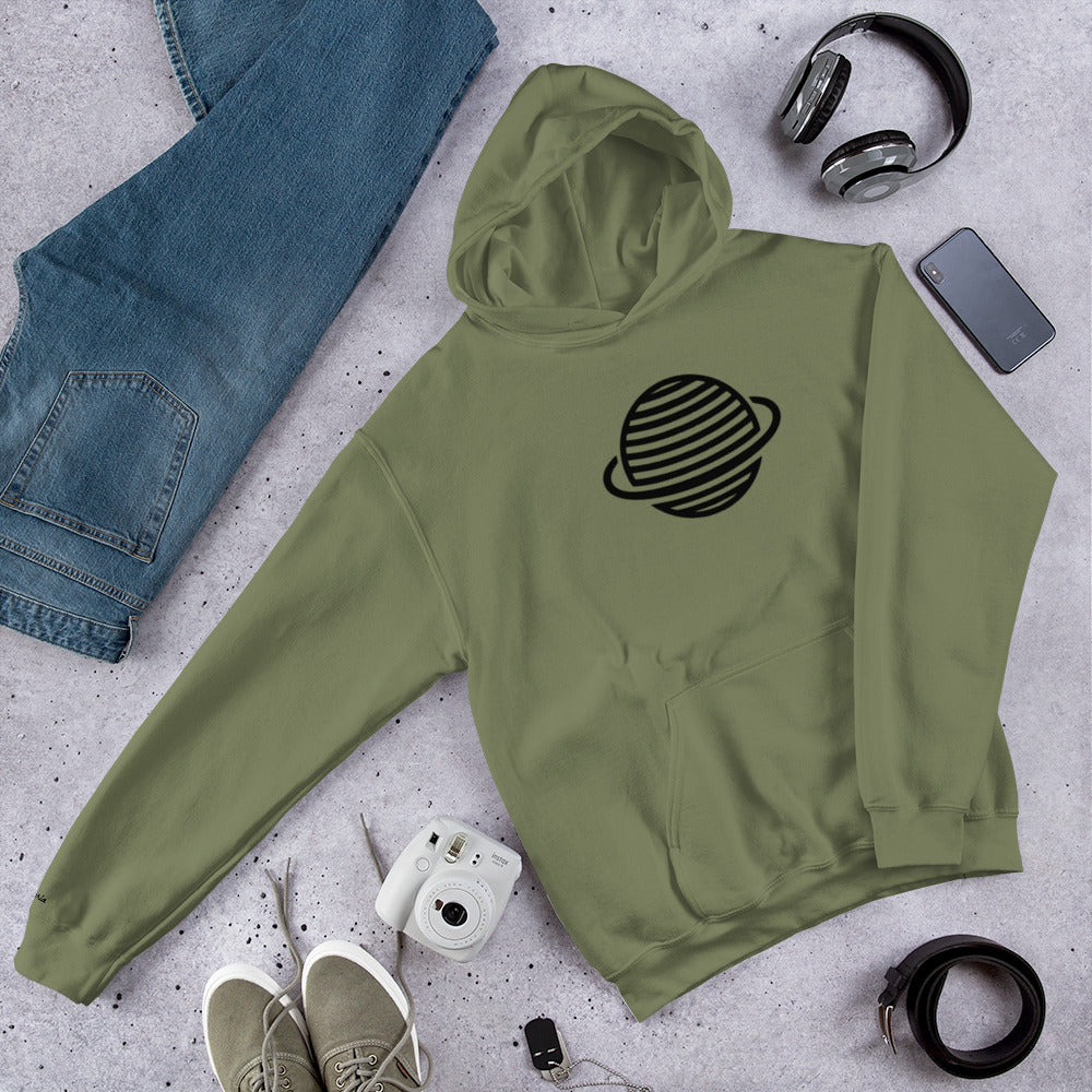 Saturn Unisex Hoodie (Black)
