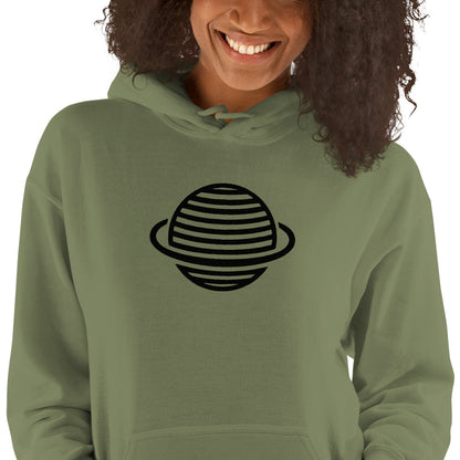 Saturn Unisex Hoodie (Black)