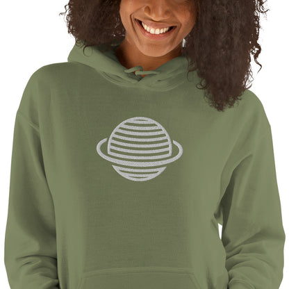 Saturn Unisex Hoodie (White)