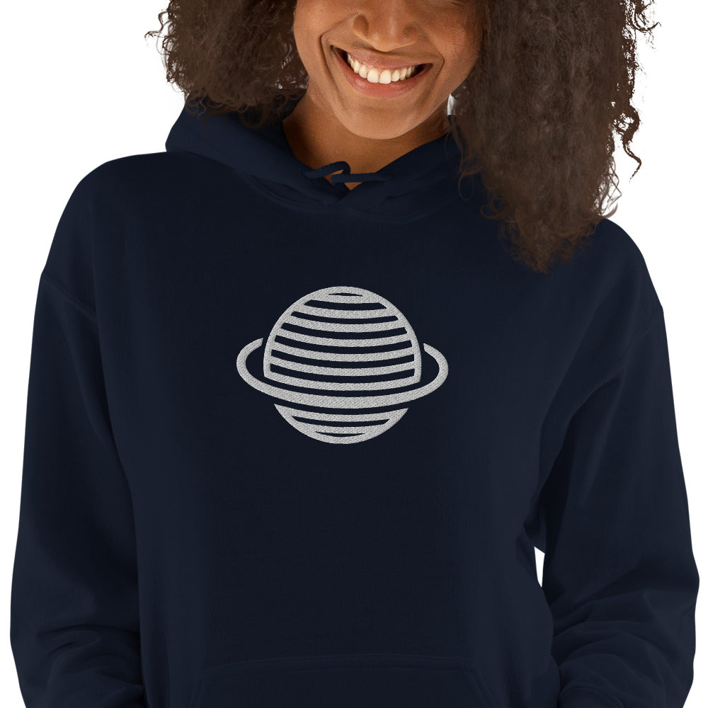 Saturn Unisex Hoodie (White)