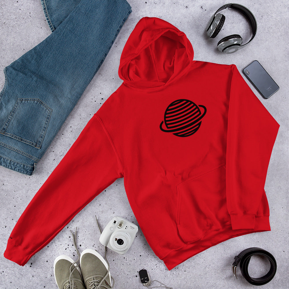 Saturn Unisex Hoodie (Black)